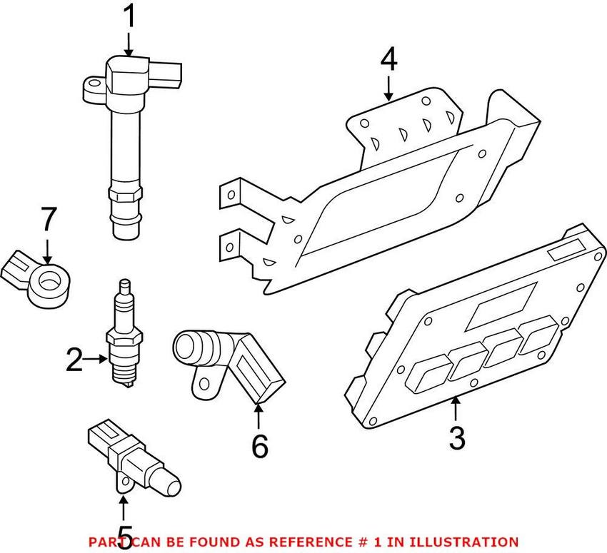 VW Ignition Coil 7B0905715C